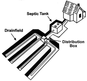 Where is My Septic System Distribution Box to apply OXY-Septic?